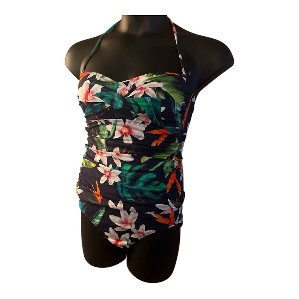 Lauren Ralph Lauren Cruise Floral Halter Swim Resort cruise top is 10 bottom 12